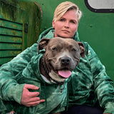 ベルベットヒューマンフーディ - エメラルド グリーン