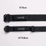 戦術的な犬用首輪 - ブラック