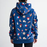 フランス・ヒューマン・パーカー(ブルー)