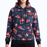 Christmas Human Hoodie - Black Howdy Holidays||size:S,M,L,XL,2XL