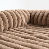 高級ソファカバー付きドッグベッド - ブラウン