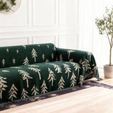 Pine Trees Green Couch Cover