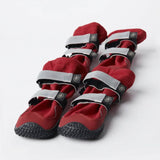 フレックスシェルウォーターレジスタントドッグブーツ - 赤