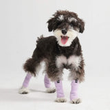 伸縮性のあるフリース脚ウォーマースリーブ - ライラック