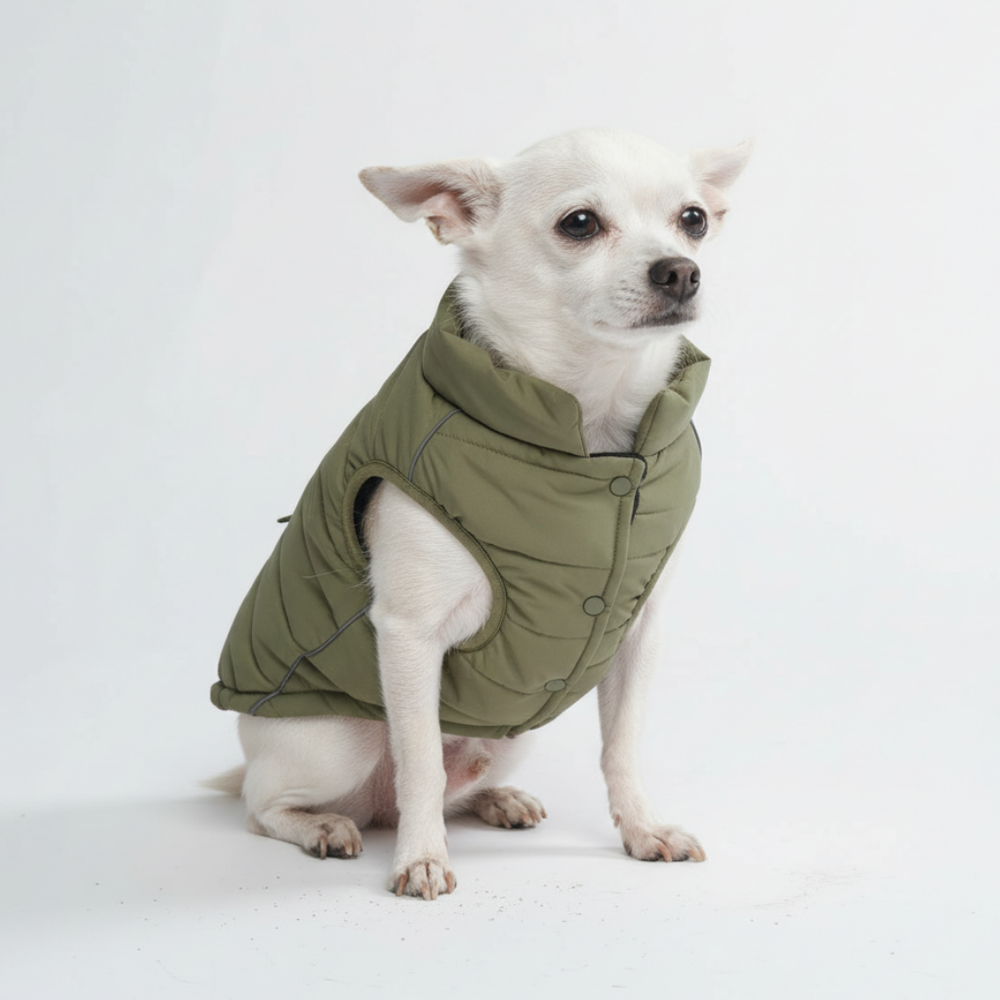 WarmShield™ 防水ジャケット - オリーブ – SPARK PAWS