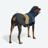 ブレスシールド™ 犬用レインコート - ブルー ゴールド ブラック