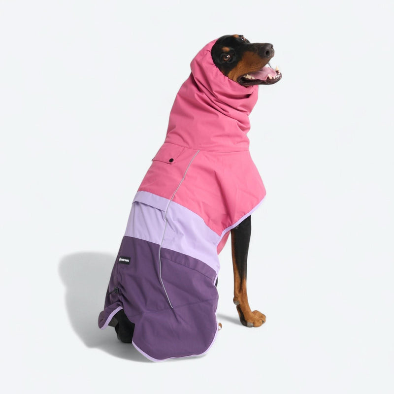 ブレスシールド™ 犬用レインコート - ピンク ライラック パープル