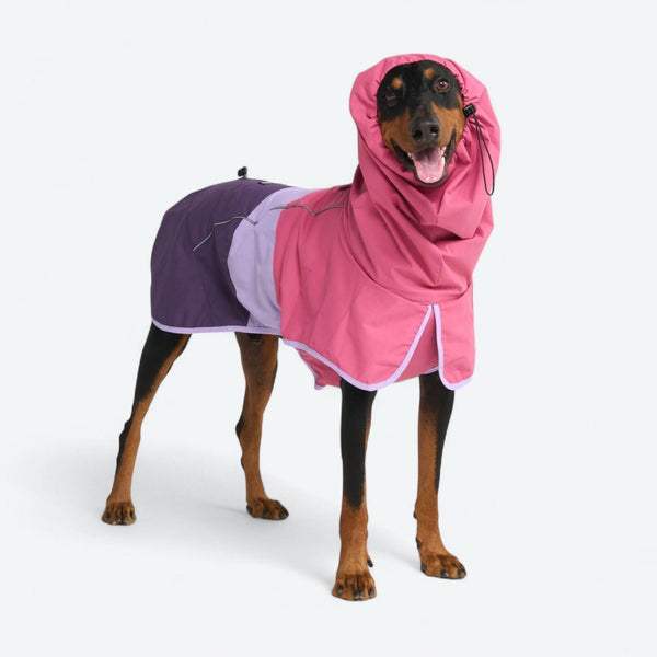 ブレスシールド™ 犬用レインコート - ピンク ライラック パープル