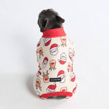 犬用クリスマスパジャマ - サンタとルドルフ