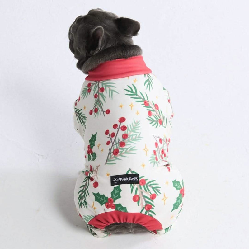 犬用クリスマスパジャマ - ヤドリギ