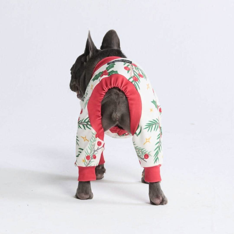犬用クリスマスパジャマ - ヤドリギ