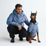 アメリカ・ヒューマン・パーカー（ブルー）