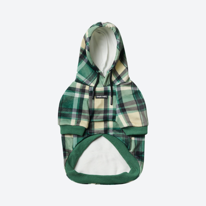 Green Plaid Hoodie||size:S,M,L,XL,2XL,3XL,4XL,5XL