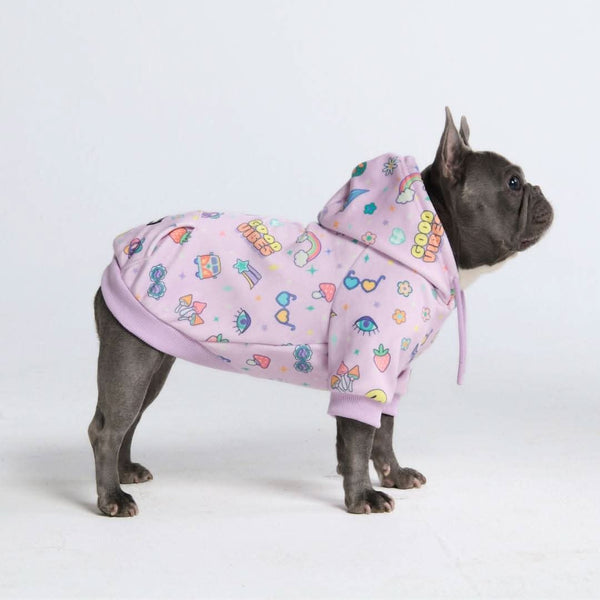 グッドバイブス 犬用パーカー - パープル – SPARK PAWS