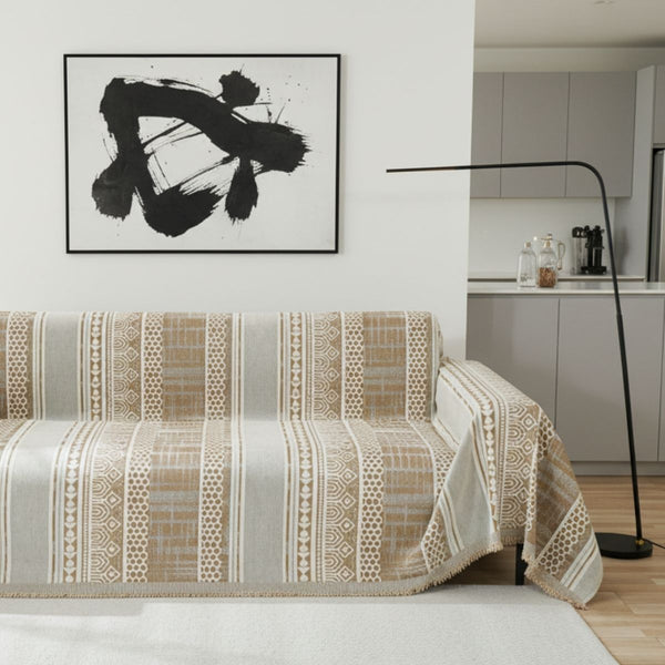 ソファカバー – モダンモザイックベージュ