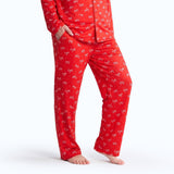 Human Pajama Pants - Red Bows||size:S,M,L,XL,2XL