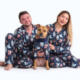 Human Pajama Pants - Retro Santa||size:S,M,L,XL,2XL