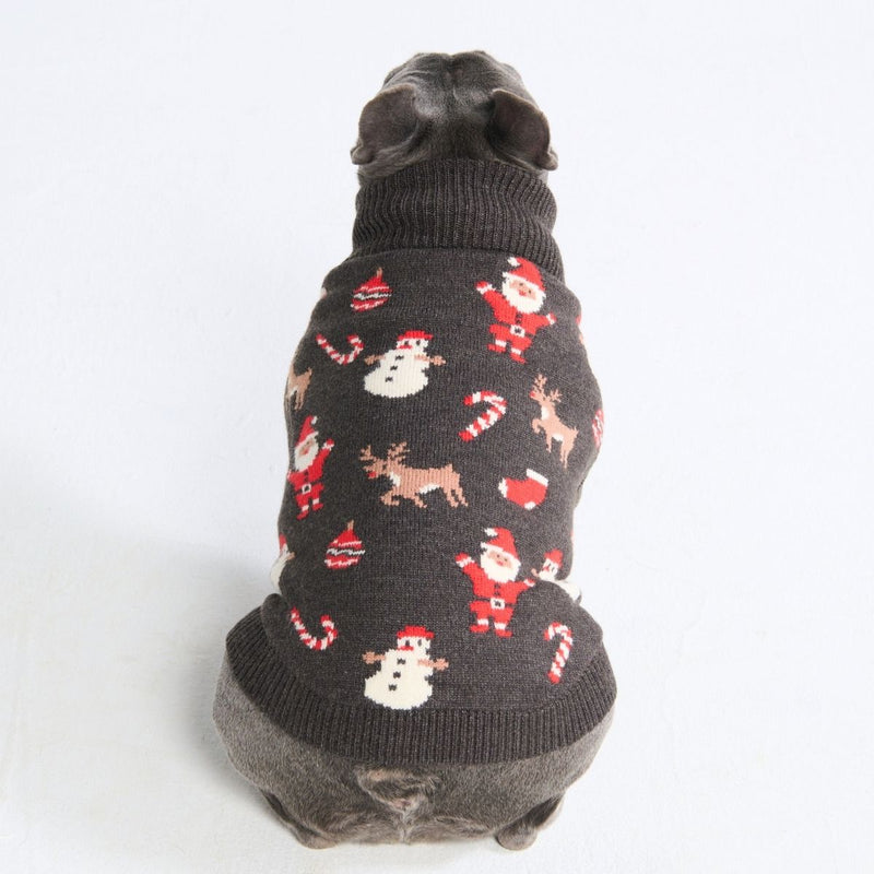 クリスマスニット犬用セーター – サンタクロース