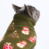 クリスマスニット犬用セーター – ジンジャーブレッド