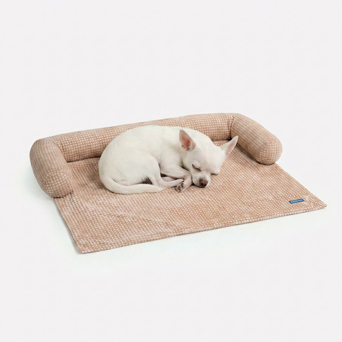 Frostcore™ 冷却ソファーカバー犬用ベッド - ワッフル ブラウン