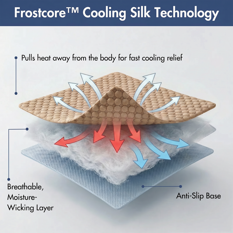 Frostcore™（フロストコア）冷却マット - ワッフル ブラウン – SPARK PAWS