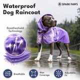 Dog Raincoat - Camo Purple||size:S,M,L,XL,2XL,3XL,4XL,5XL