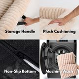 高級ソファカバー付きドッグベッド - ベージュ