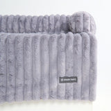 高級ソファカバー付きドッグベッド - グレー