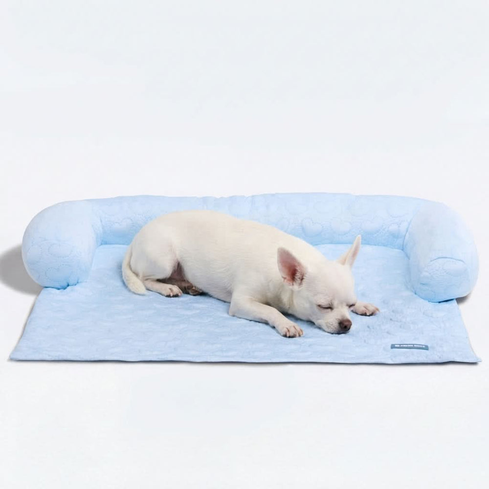 Frostcore™ 冷却ソファーカバー犬用ベッド - ハーツ・ブルー – SPARK PAWS