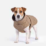 Brown Quilted Winter Jacket||size:M