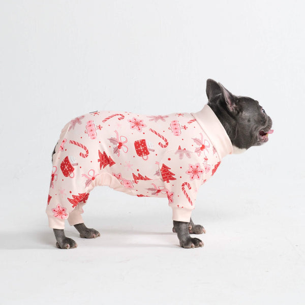 犬用クリスマスパジャマ - キャンディケーン