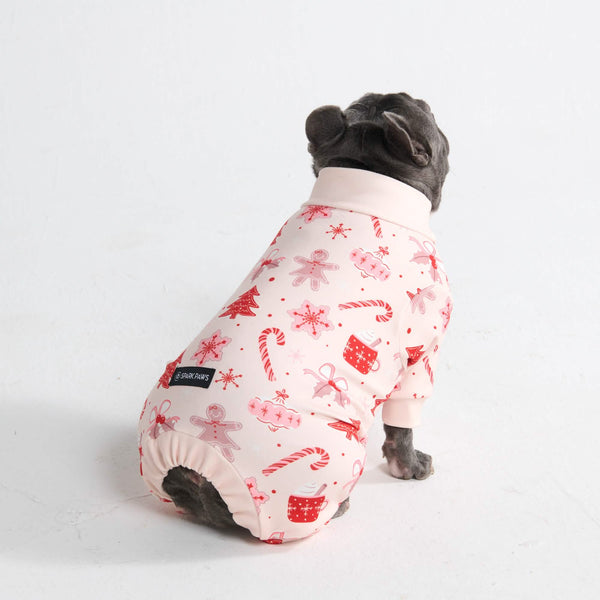 犬用クリスマスパジャマ - キャンディケーン