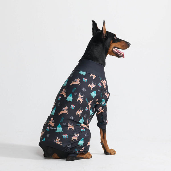 犬用クリスマスパジャマ - トナカイ