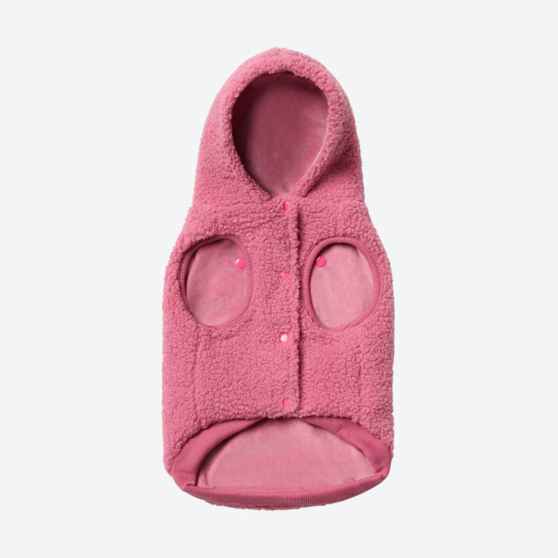 Dark Pink Sherpa Jacket