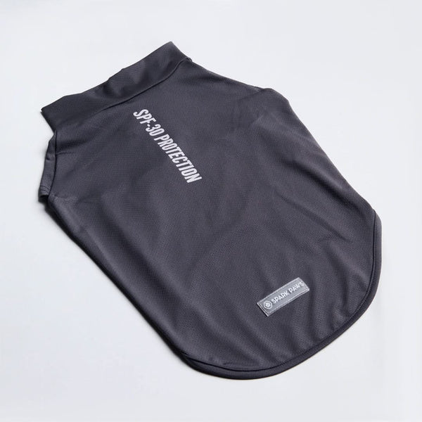 日焼け止め犬用Tシャツ - ダークグレー
