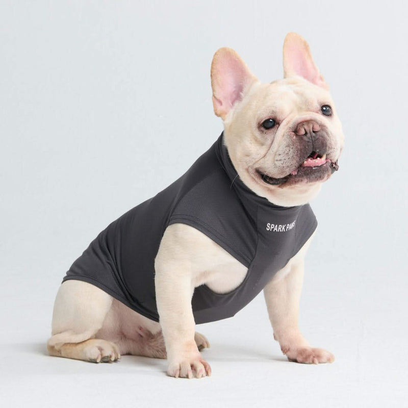 日焼け止め犬用Tシャツ - ダークグレー