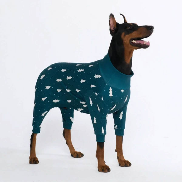 犬用クリスマスパジャマ - フロスティパイン