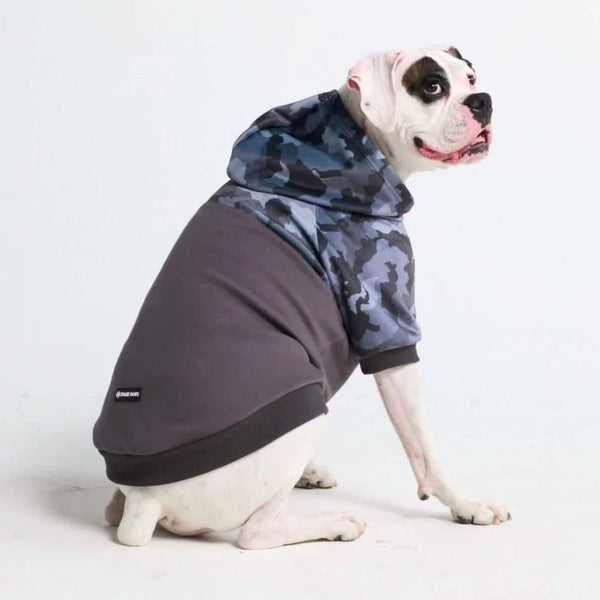 グレー カモ 犬用パーカー