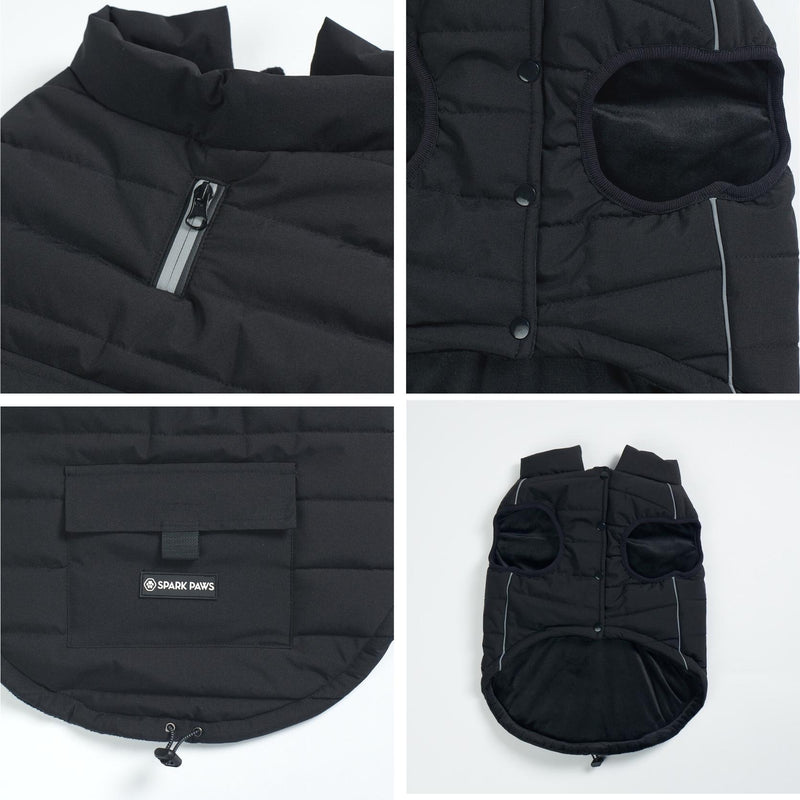 WarmShield™ ウォータープルーフジャケット - ブラック