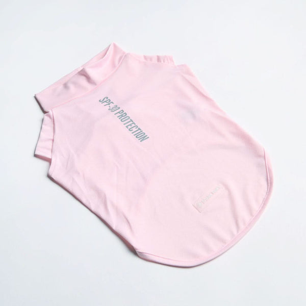 日焼け止め犬用Tシャツ - ライトピンク