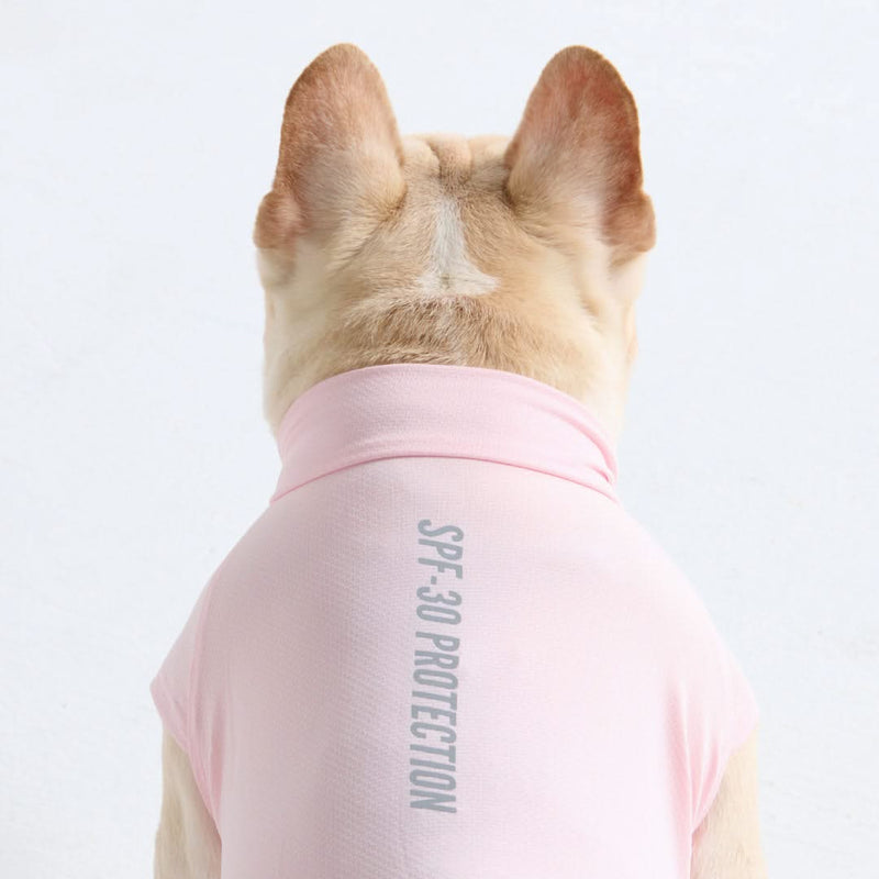 日焼け止め犬用Tシャツ - ライトピンク