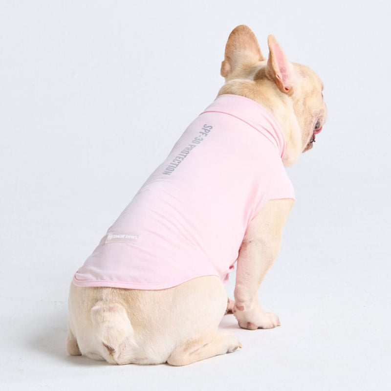 日焼け止め犬用Tシャツ - ライトピンク