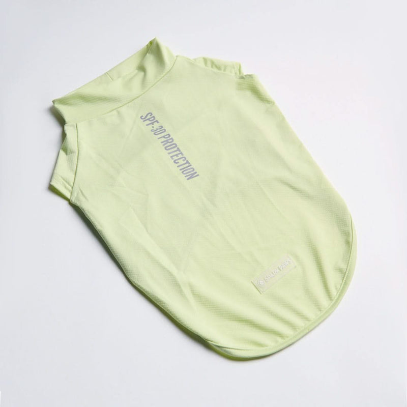 日焼け止め犬用Tシャツ - ライトグリーン