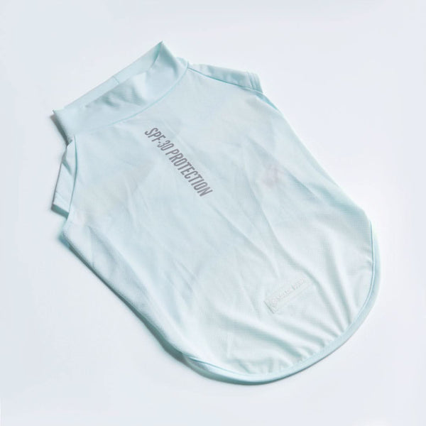 日焼け止め犬用Tシャツ - ライトブルー