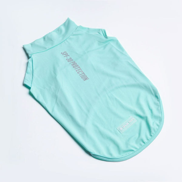 日焼け止め犬用Tシャツ - アクアブルー