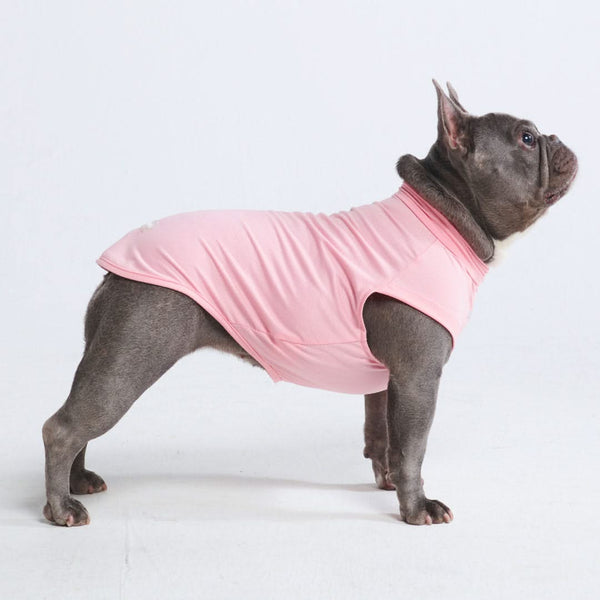 日焼け止め犬 T シャツ - ピンク