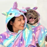 ハロウィン犬用フーディー - ユニコーン
