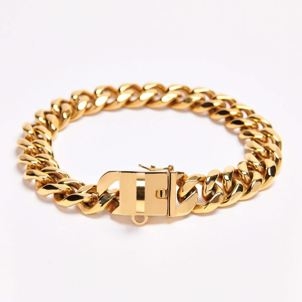Miami Cuban Link 20mm Dog Gold Chain | Stainless Steel Thick