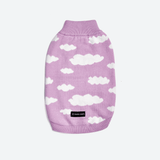 雲柄ドッグセーター - ライラック（薄紫）