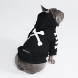 "WOOF" ドッグフーディー - ブラック & リフレクター